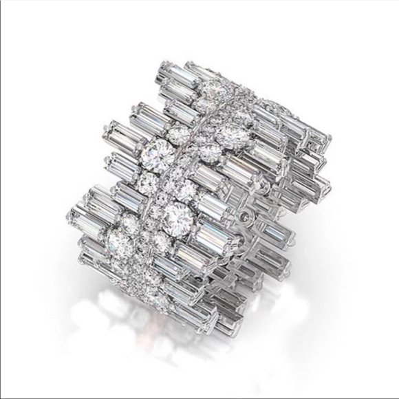 ROUND SQUARE 925 STERLING SILVER MICRO PAVED DIAMOND RING, CUTE RING, SHINY RING - Picture 6 of 7